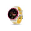 Forerunner570 42mm RaspberryMango HR Front Left 0008 FRx570 42mm Salmon Hero