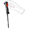 Leki Carbon 14 3D – schéma připnutí rukavice Trigger k rukojeti