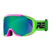 Lyžařské brýle Relax DE-VIL, zelená/růžová