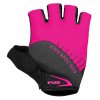 Cyklistické rukavice R2 VOUK, černá/růžová