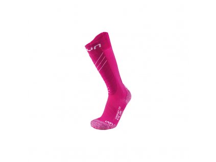 uyn lady ski comfort fit socks pink white 39 40