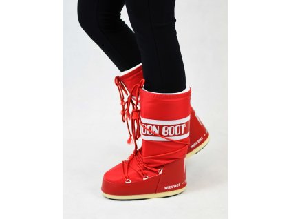 MOON BOOT ICON NYLON RED 14004400 003 1