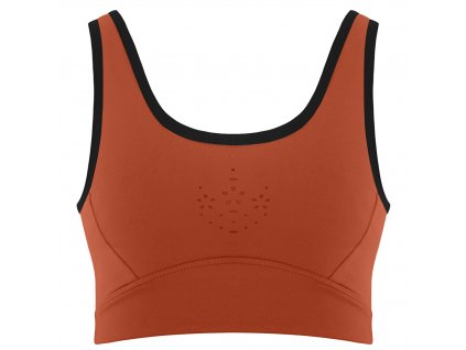 POIVRE BLANC S23-4740-WO/A CROP TOP ELECTRO ORANGE/BLACK