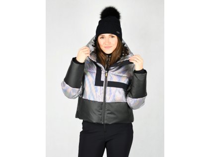 ONEMORE 251 CROPPED PUFFER JACKET WOMAN IRIDEBLACKBLACK (11)