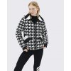 Perfect moment LOOK 50 79117 50 W30000071740 Houndstooth Black Snow White Ski Duvet Jacket E9EAD BG