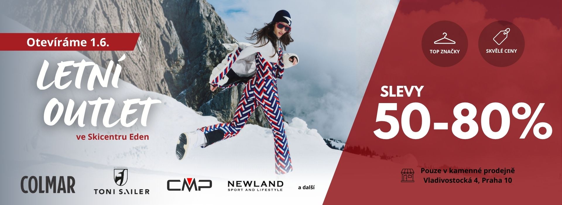 LETNÍ OUTLET VE SKICENTRU EDEN