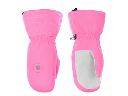 POIVRE BLANC W17-1072-JRGL SKI MITTENS CANDY PINK (Velikost rukavic 12 let / 152 cm)