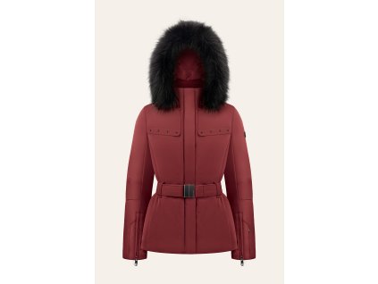 POIVRE BLANC W24-0801-WO STRETCH SKI JACKET BURGUNDY RED