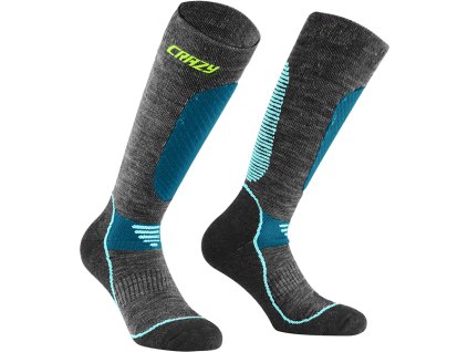W24386022X 00 124M CRAZY WOOL SOCKS EARLY MAN