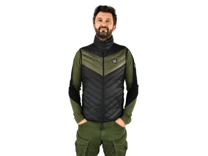 EA7 EMPORIO ARMANI SKI KITZBUHEL LIGHT PADDED VEST MAN BLACK GRAPE LEAF1