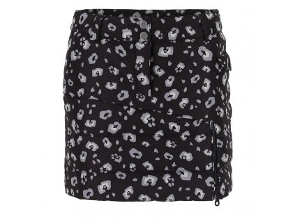 99110002 S4S4S4 HERA leopard down skirt leo black front