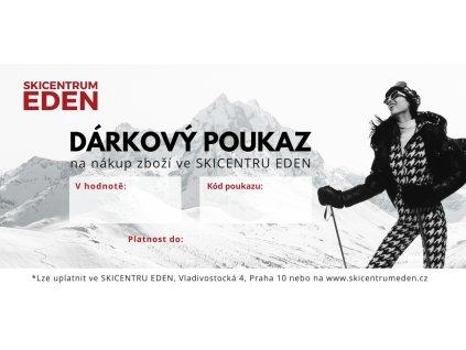 Dárkový poukaz SKICENTRUM EDEN