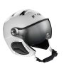 PIUMA R chrome white silver visor