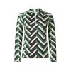 Perfect moment zip base layer top waffle print green 30