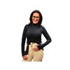 ONEMORE 631 TURTLENECK WITH HALF ZIP WOMAN BLACKBLACKBLACK 1