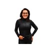 ONEMORE 631 TURTLENECK WITH HALF ZIP PRINTED WOMAN ALFANEROBLACKBLACK 1