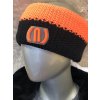 12071 neon crochet colour headband orange fluo black