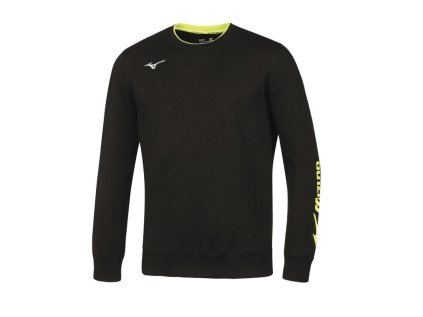 mizuno sweat crew black white
