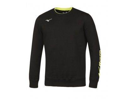 mizuno sweat crew black white