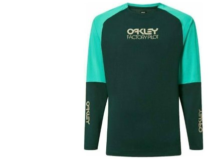 Pánský cyklistický dres Oakley Factory Pilot MTB LS Jersey II Hunter Green M