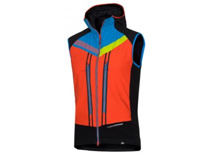 Pánská skialp vesta hybridní Polartec® VHAN blackorange