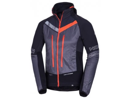 Pánská skialp bunda hybridní Polartec® SOLISKO blackgrey