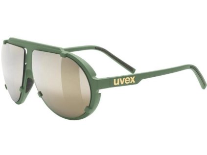 uvex esntl pina moss zelena matt mirror gold