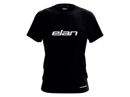 t shirt black elan logo men ptet0122