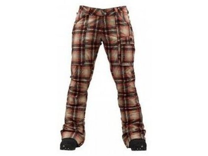 5263 divci zimni kalhoty na lyze a snowboard burton indulgence fever radiant plaid