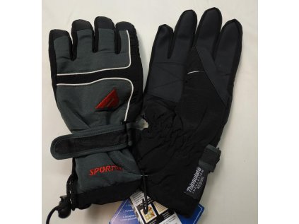 9409 rukavice na lyze a snowboard sporten axel tmave zelene