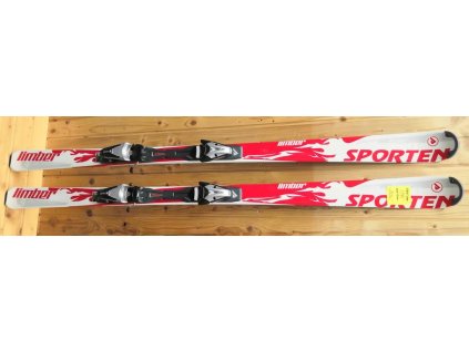 9655 1 lyze sjezdove sporten limber cervene vazani