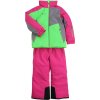 10942 detska zimni souprava na lyze a snowboard bunda kalhoty stuf charlie lime magenta