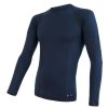 23716 5 sensor merino double face panske triko dl rukav deep blue