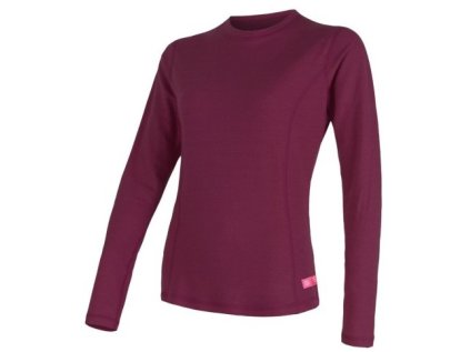 Sensor Merino Double Face dámské triko dl. rukáv Lilla