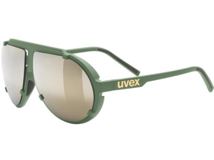 uvex esntl pina moss zelena matt mirror gold