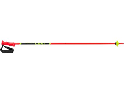 Leki racing kids bright red black neonyellow 4
