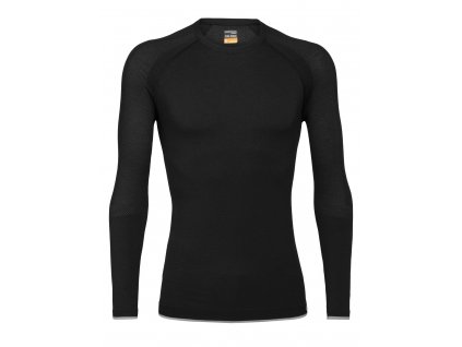 Icebreaker Men's 200 Zone Seamless LS Crewe - Black