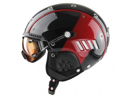 CASCO SP 4.1 Black Red Shiny side with FX goggle rgb 300dpi 07.4108