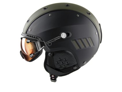 CASCO SP 4.1 Olive matt black with FX goggle side rgb 300dpi 07.4105