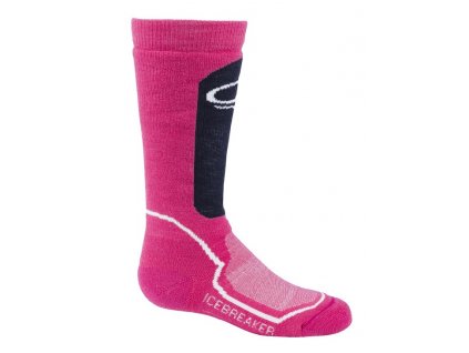 Icebreaker Kids Snow Medium - Pop Pink