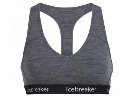 Icebreaker Wmns Sprite Racerback Bra - Gristone HTHR