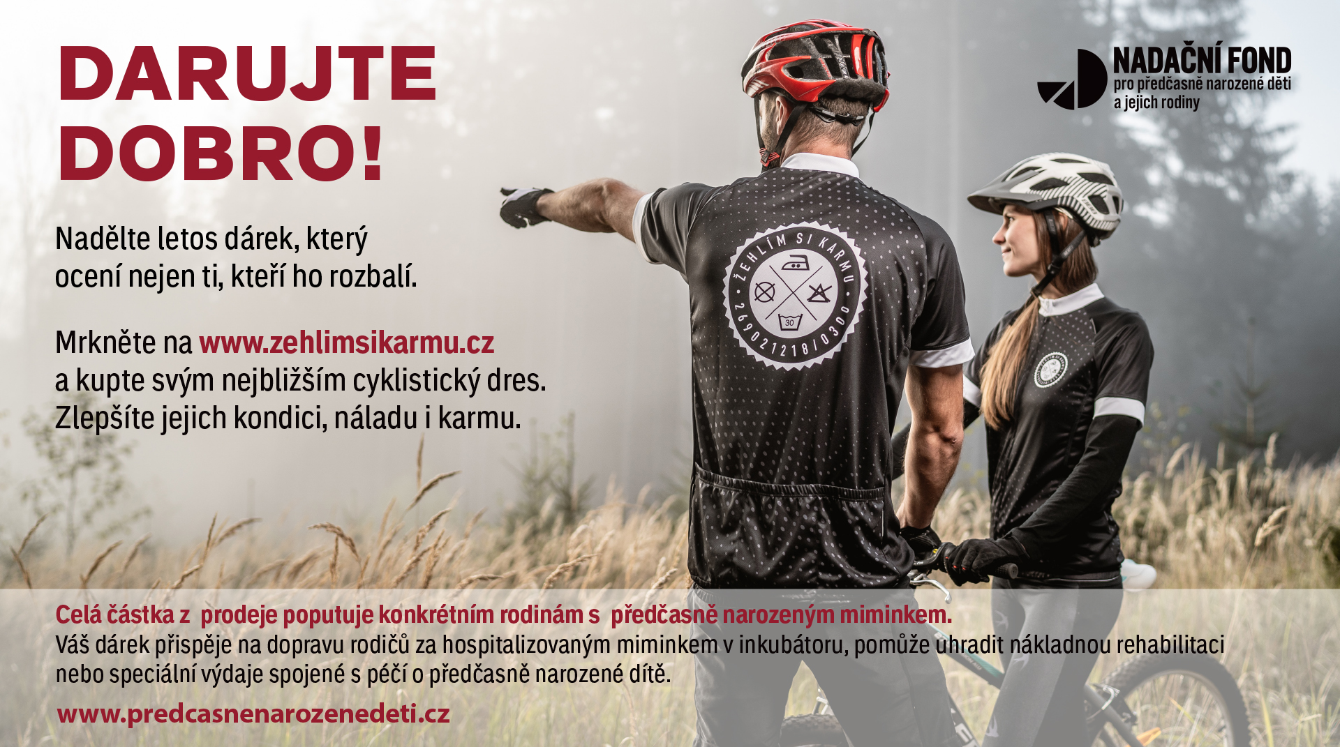 CYKLO DRES - NADAČNÍ FOND PŘEDČASNĚ NAROZENÉ DĚTI Velikost: M