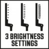 ICON 3 brightness settings 3165