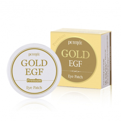 2 imgs Očné škvrny petitfee premium gold and egf oko patch