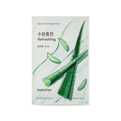 Innisfree Squeeze Energy Aloe Mask 22ml (1)