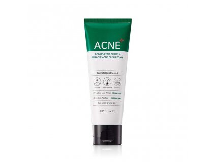 SOME BY MI ACNE AHA BHA PHA 30 DAYS MIRACLE CLEAR FOAM 100ml jemná