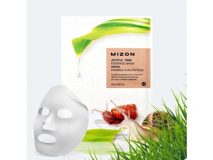 MIZON Joyful Time Essence Mask Snail 23g1kus plátenná pleťová maska so