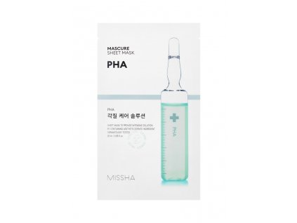 MISSHA Mascure Peeling Solution Sheet Mask PHA 28ml1kus peelingová plátenná