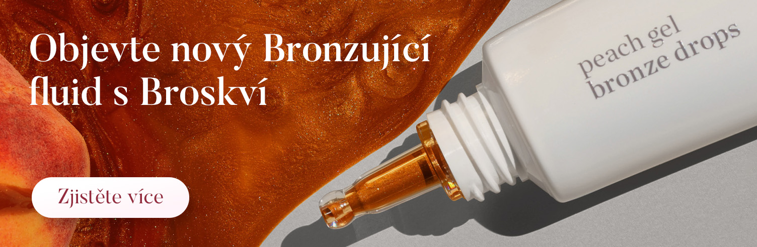 Bronzující fluid s Broskví Ere Perez přírodní clean beauty líčení
