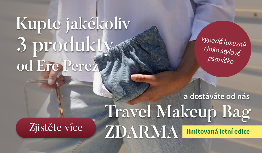 Denimová taštička akce
